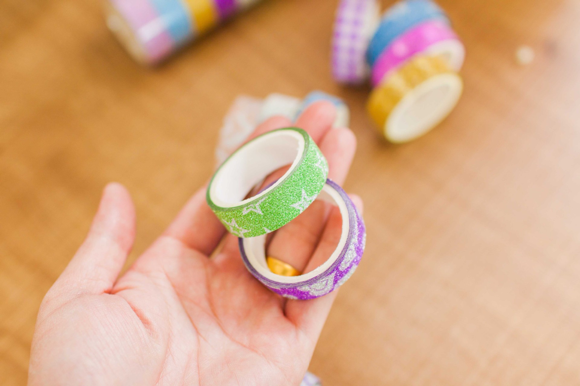 闪耀金粉装饰胶带diy手工相册必备配件生活装饰蕾丝胶带