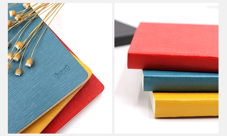 前通莱尼纹皮面笔记本 dv69t-b501x b5 线条 114页 单本塑封膜装 黄色